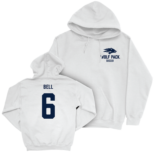 Nevada Women's Soccer White Logo Hoodie  - Cassidy Bell