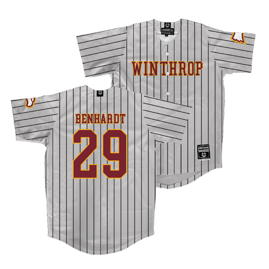 Winthrop Baseball Sport Grey Jersey - Alan Benhardt | #29