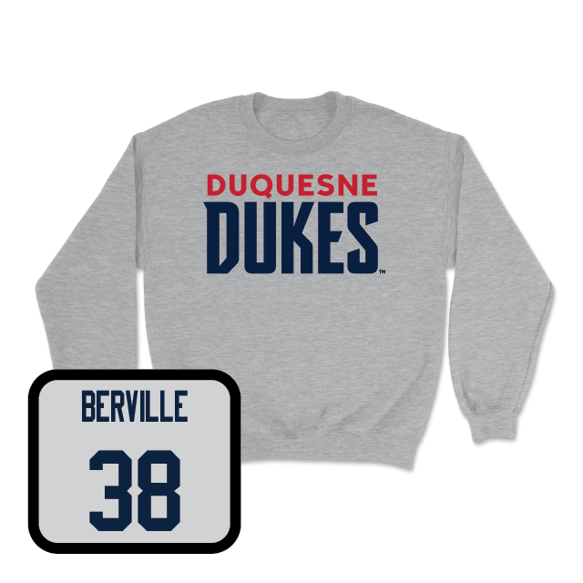 Duquesne Men's Soccer Sport Grey Lock Crew - Hugo Berville