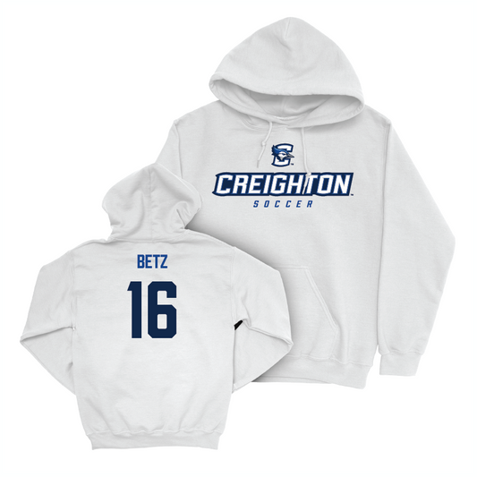 Creighton Women's Soccer White Athletic Hoodie  - Greta Betz