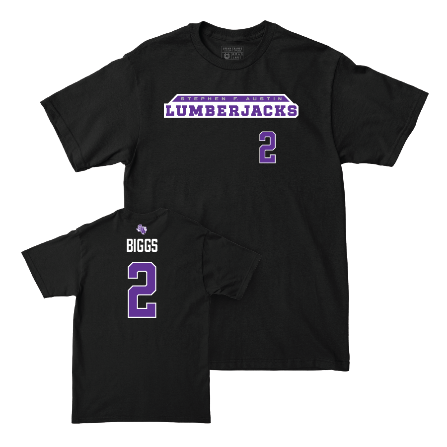 SFA Baseball Black Lumberjacks Tee  - Tom Biggs