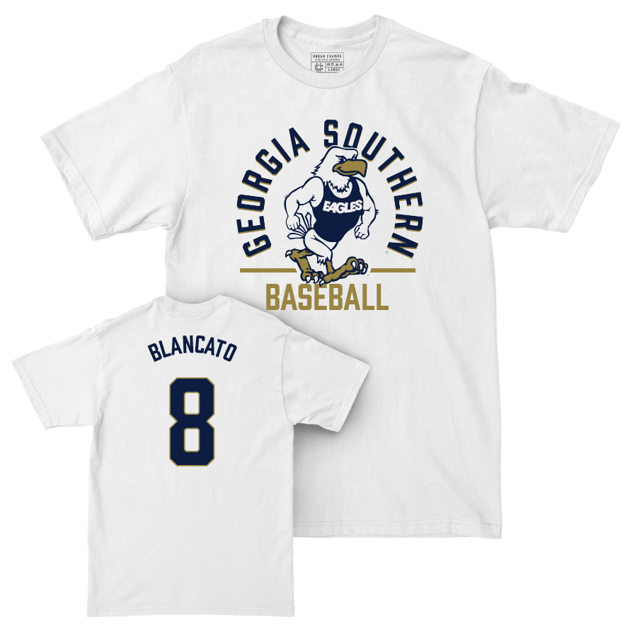 Georgia Southern Baseball White Classic Comfort Colors Tee  - Sam Blancato