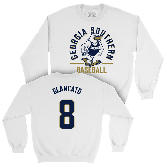 Georgia Southern Baseball White Classic Crew  - Sam Blancato