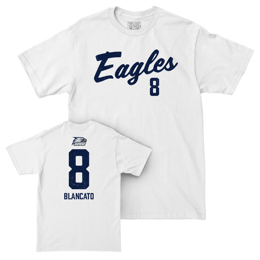 Georgia Southern Baseball White Script Comfort Colors Tee  - Sam Blancato