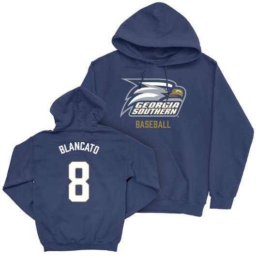 Georgia Southern Baseball Navy Staple Hoodie  - Sam Blancato