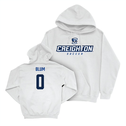 Creighton Women's Soccer White Athletic Hoodie   - Caroline Blum