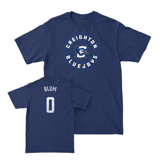 Creighton Women's Soccer Navy Staple Tee   - Caroline Blum