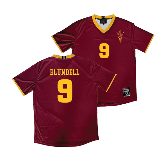 Arizona State Women's Soccer Maroon Jersey - Kierra Blundell