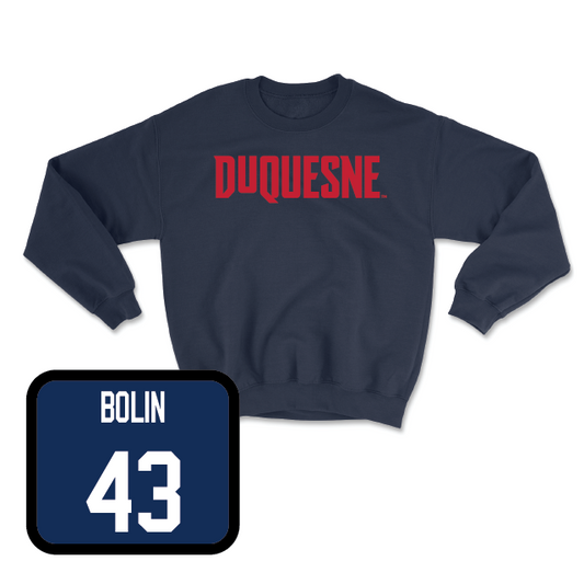 Duquesne Football Navy Duquesne Crew - Seth Bolin