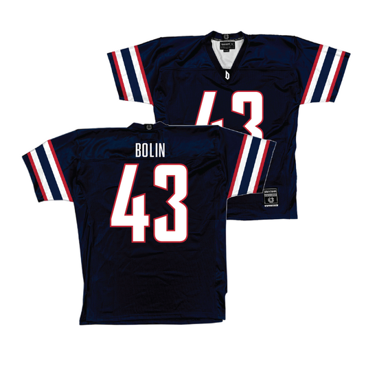 Duquesne Football Navy Jersey - Seth Bolin