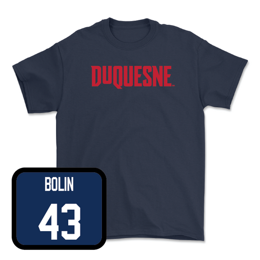 Duquesne Football Navy Duquesne Tee - Seth Bolin