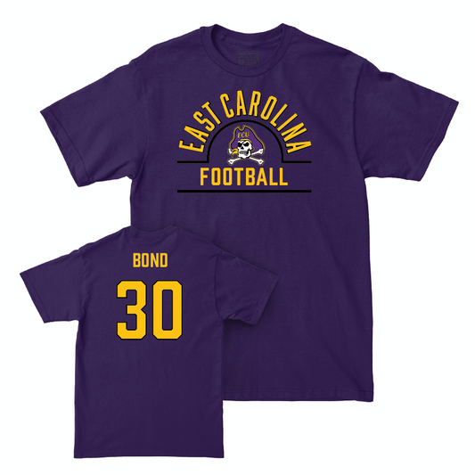 East Carolina Football Purple Arch Tee   - Javious Bond