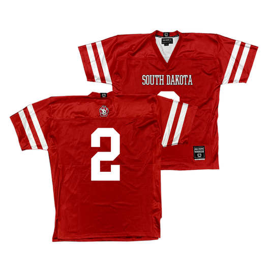 South Dakota Football Red Jersey - Aidan Bouman