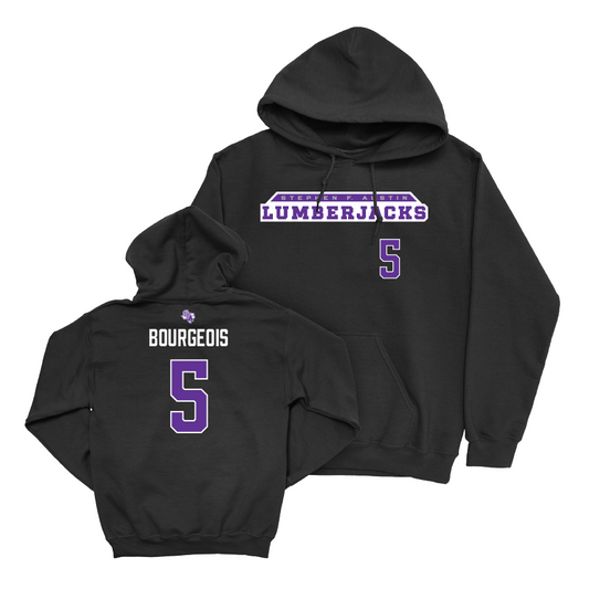 SFA Baseball Black Lumberjacks Hoodie   - Dylan Bourgeois