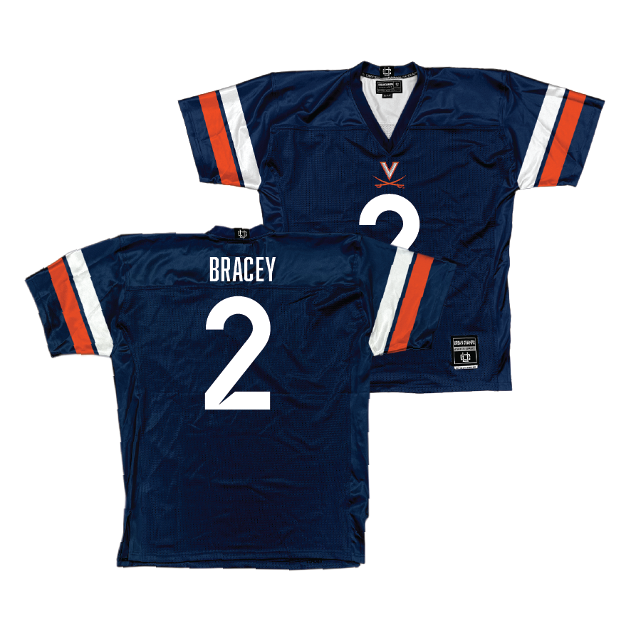 UVA Football Navy Jersey - Stevie Bracey | #2