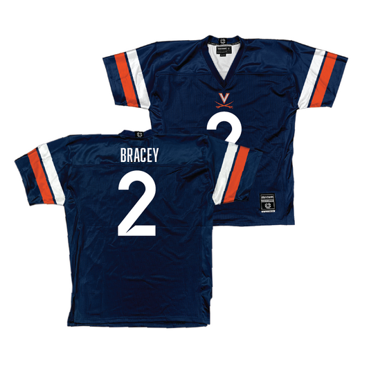 UVA Football Navy Jersey - Stevie Bracey | #2