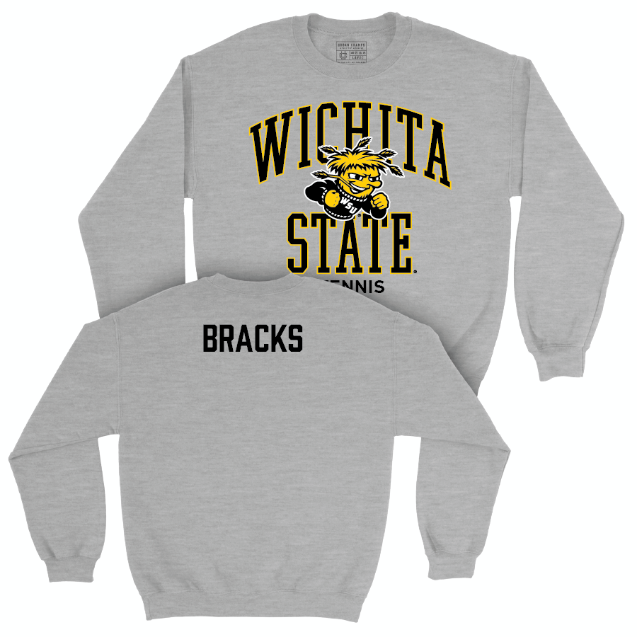 Wichita State Men's Tennis Sport Grey Classic Crew  - Luke Bracks