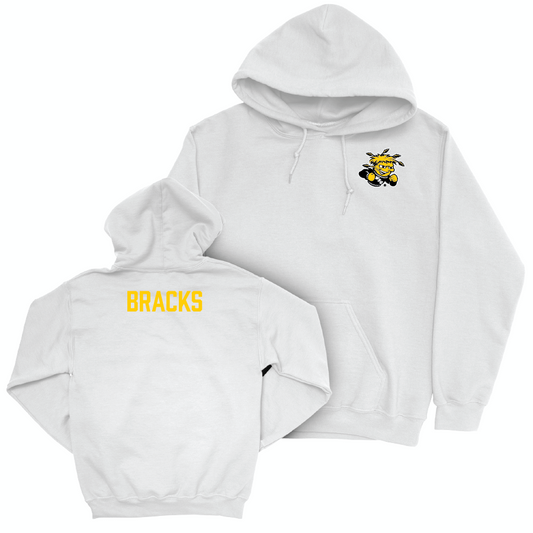 Wichita State Men's Tennis White Logo Hoodie  - Luke Bracks