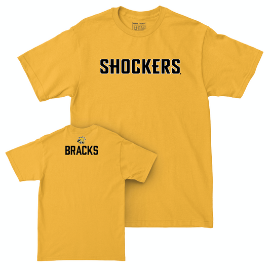 Wichita State Men's Tennis Gold Shockers Tee  - Luke Bracks