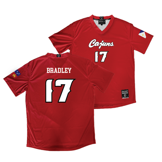 Louisiana Women's Soccer Red Jersey - Megan Bradley | #17