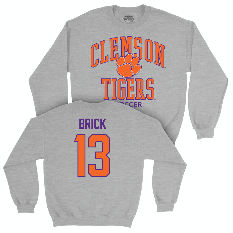 Clemson Men's Soccer Sport Grey Classic Crew  - Mathieu Brick