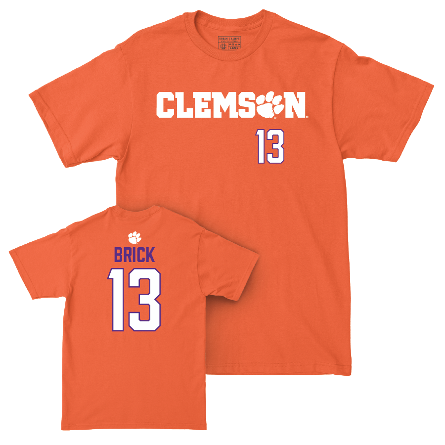 Clemson Men's Soccer Orange Sideline Tee  - Mathieu Brick