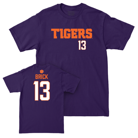 Clemson Men's Soccer Purple Tigers Tee  - Mathieu Brick