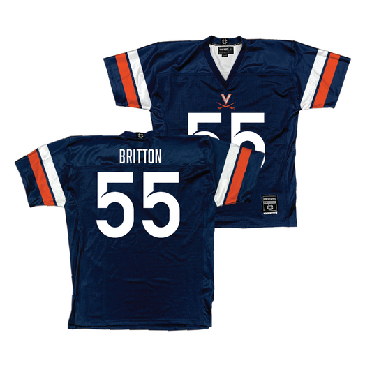 UVA Football Navy Jersey - Anthony Britton | #55