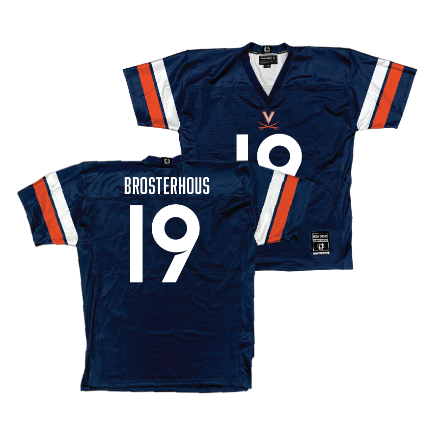 UVA Football Navy Jersey - Grady Brosterhous | #19