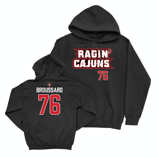 Louisiana Football Black Ragin' Cajuns Hoodie  - Matthew Broussard