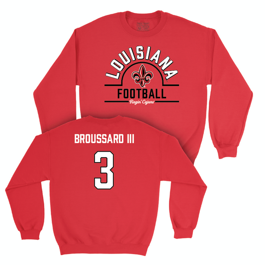 Louisiana Football Red Arch Crew  - Harvey Broussard lll