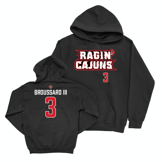 Louisiana Football Black Ragin' Cajuns Hoodie  - Harvey Broussard lll