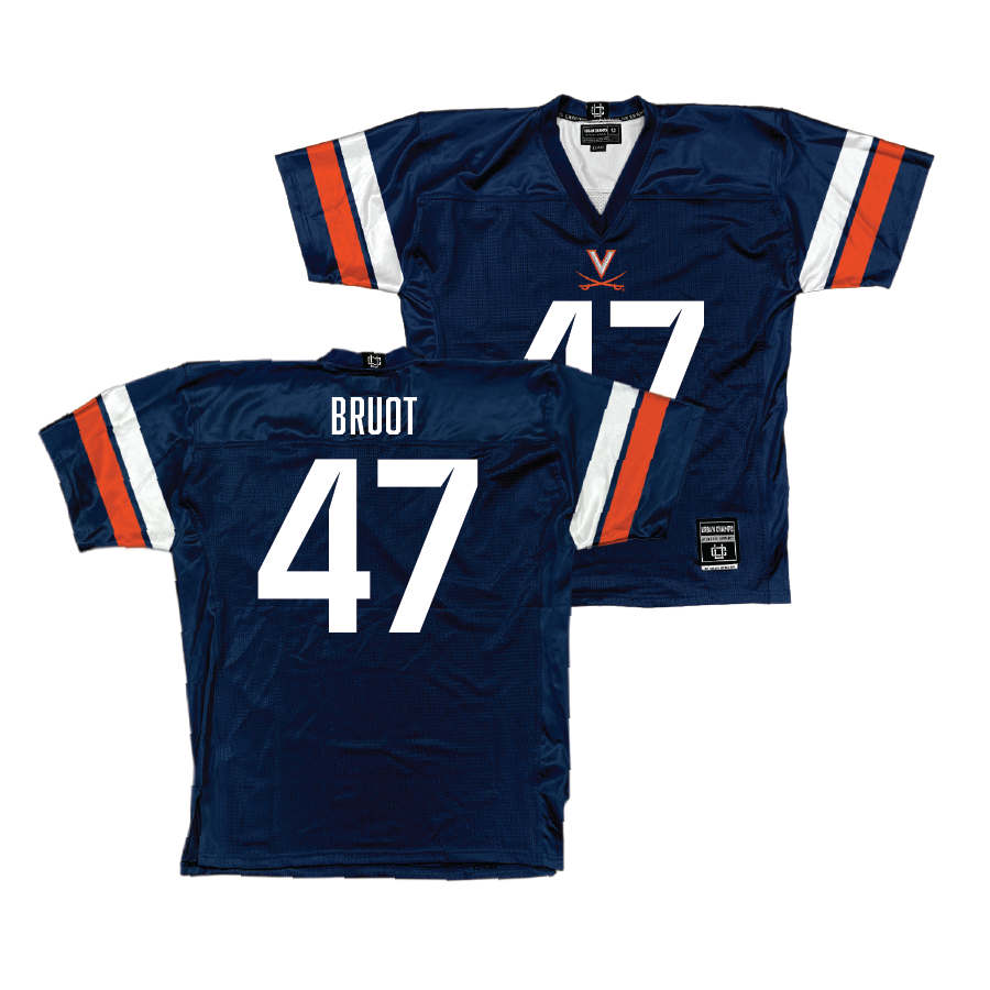 UVA Football Navy Jersey - Vadin Bruot | #47