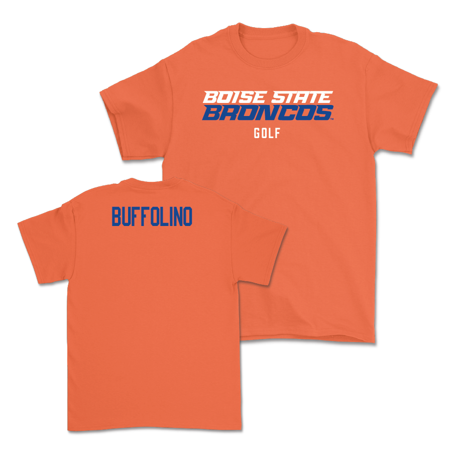 Boise State Women's Golf Orange Staple Tee - Annie Buffolino Youth Small