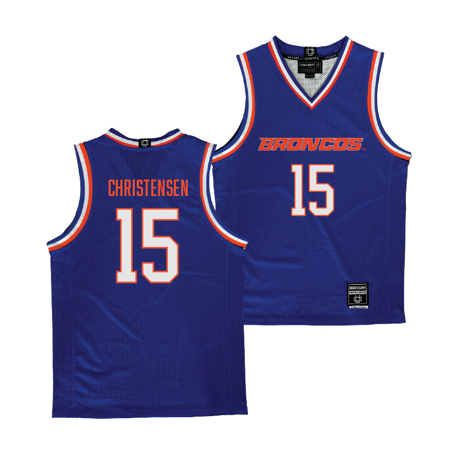 Boise State Women's Basketball Blue Jersey - Alyssa Christensen | #15 Youth Small