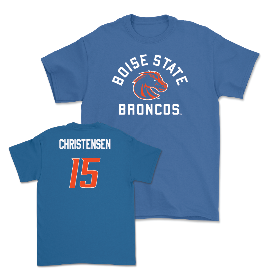 Boise State Women's Basketball Blue Arch Tee - Alyssa Christensen Youth Small