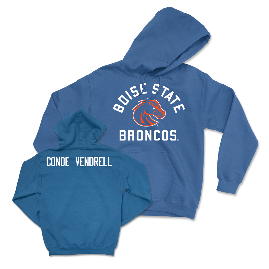 Boise State Women's Tennis Blue Arch Hoodie - Ana Conde Vendrell Youth Small