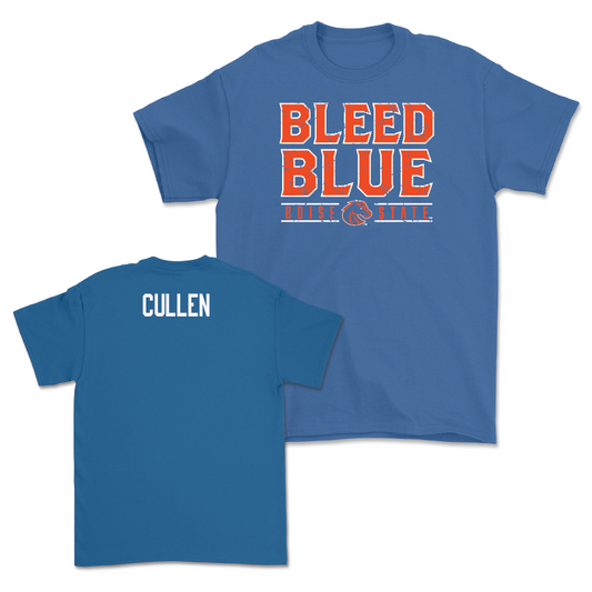 Boise State Women's Track & Field Blue "Bleed Blue" Tee - Alyssa Cullen Youth Small