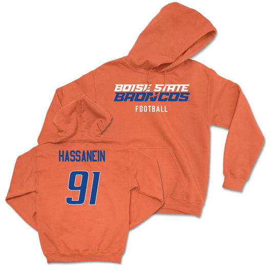 Boise State Football Orange Staple Hoodie - Ahmed Hassanein Youth Small