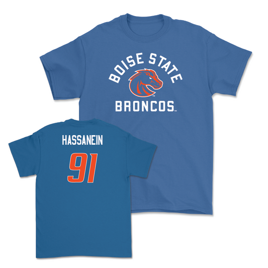 Boise State Football Blue Arch Tee - Ahmed Hassanein Youth Small