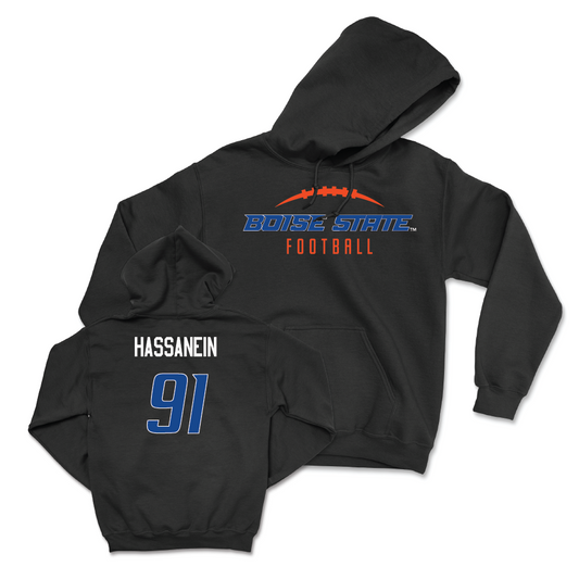 Boise State Football Black Gridiron Hoodie - Ahmed Hassanein Youth Small