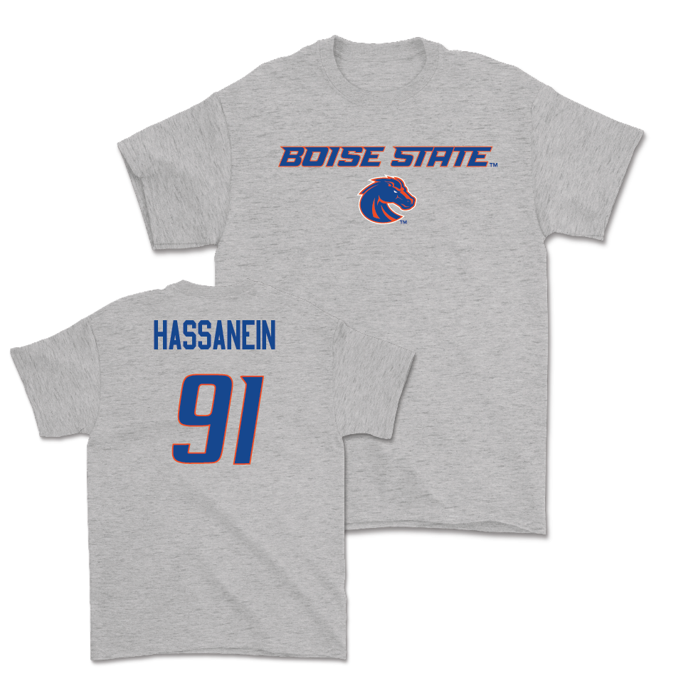 Boise State Football Sport Grey Classic Tee - Ahmed Hassanein Youth Small