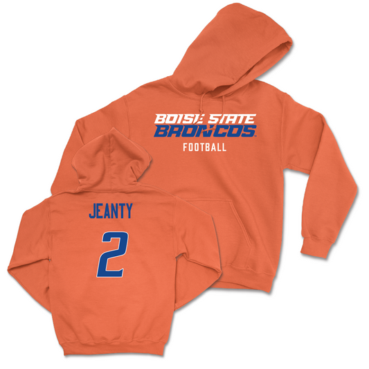 Boise State Football Orange Staple Hoodie - Ashton Jeanty Youth Small