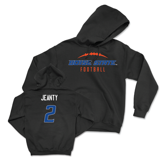 Boise State Football Black Gridiron Hoodie - Ashton Jeanty Youth Small