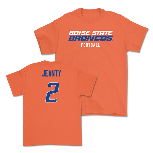 Boise State Football Orange Staple Tee - Ashton Jeanty Youth Small