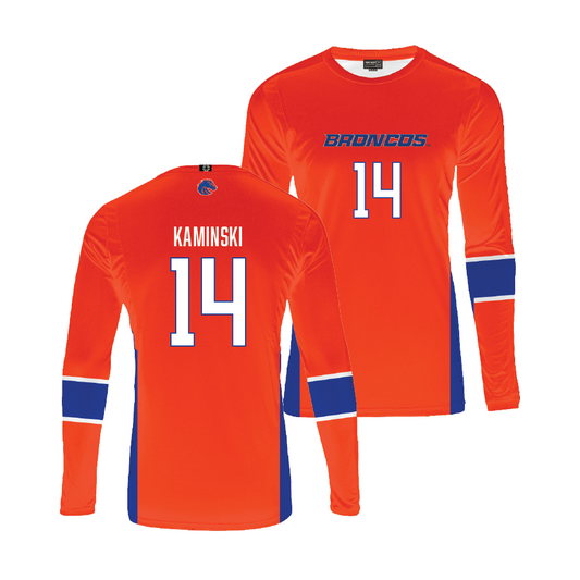 Boise State Women's Volleyball Orange Jersey - Annie Kaminski | #14 Youth Small