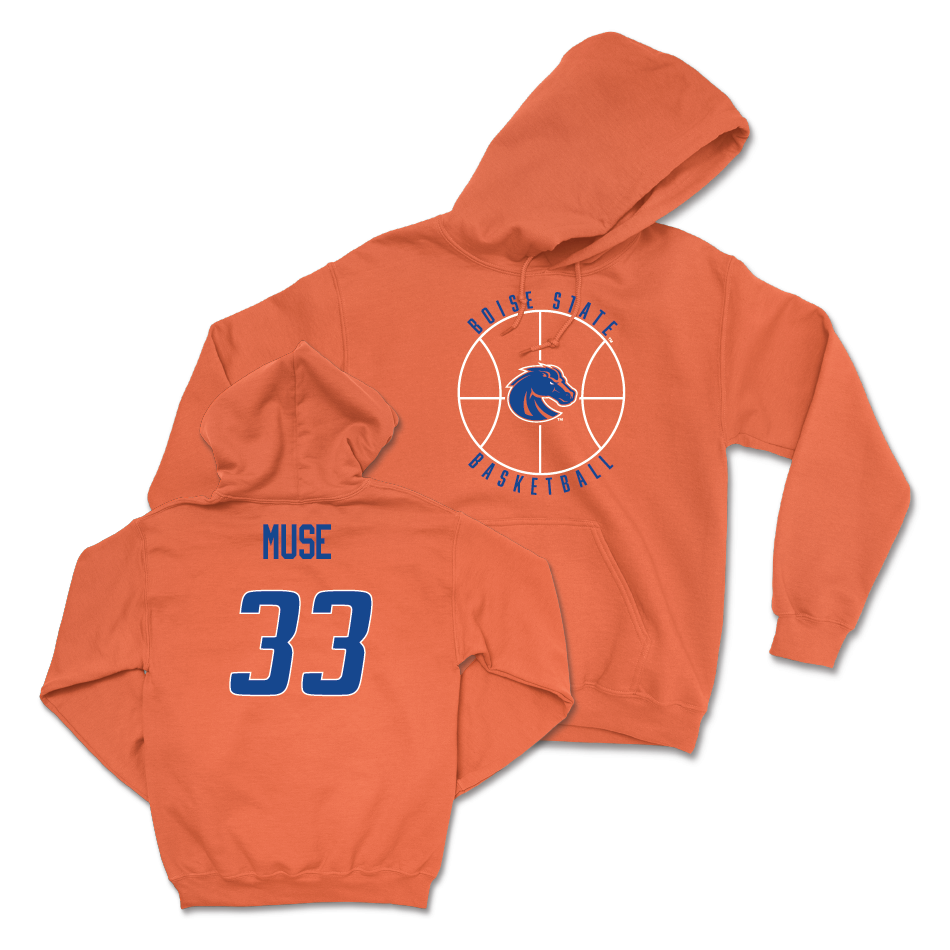 Boise State Women's Basketball Orange Hardwood Hoodie - Abigail Muse Youth Small