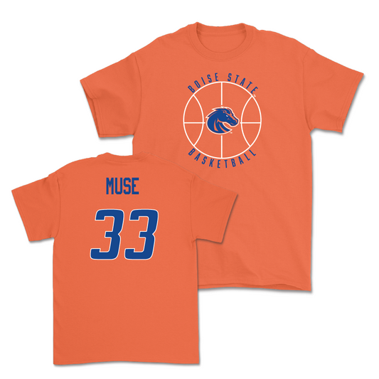 Boise State Women's Basketball Orange Hardwood Tee - Abigail Muse Youth Small