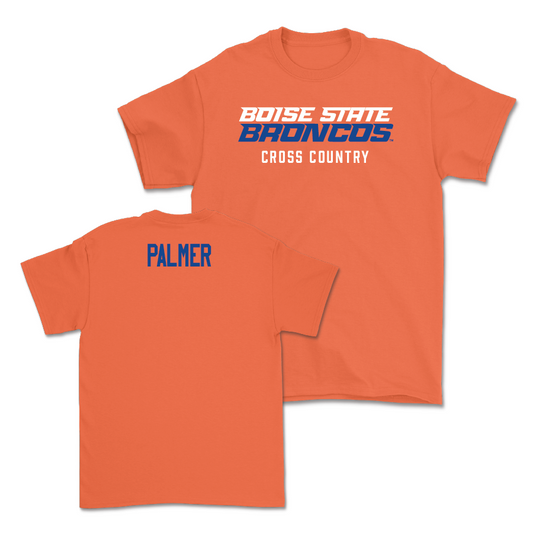 Boise State Men's Cross Country Orange Staple Tee - Aidan Palmer Youth Small