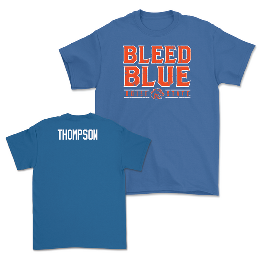 Boise State Men's Cross Country Blue "Bleed Blue" Tee - Alex Thompson Youth Small